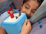 Child enjoying a Tonie and Toniebox 2, an audio player for kids