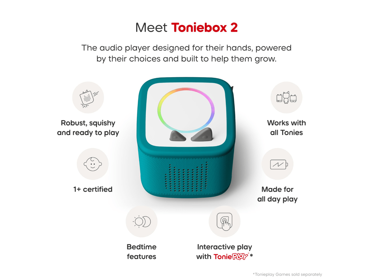 Toniebox 2 Starter Set with Creative Tonie - Tropical Teal