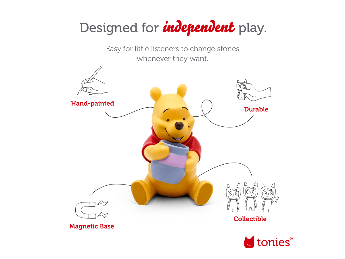 Disney Winnie the Pooh Tonie with information doodles