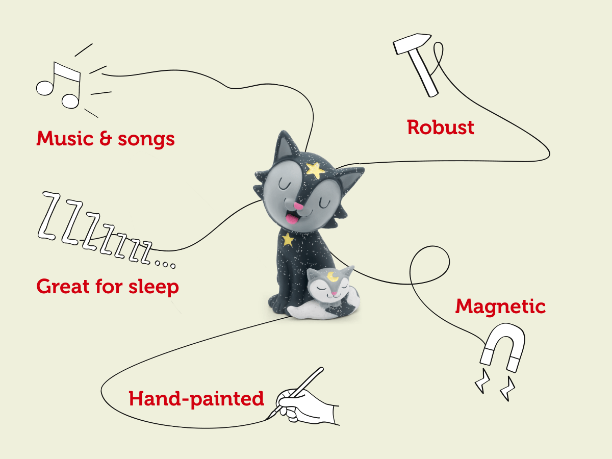 Favourite Children's Songs: Bedtime & Lullabies 2 Tonie with information doodles