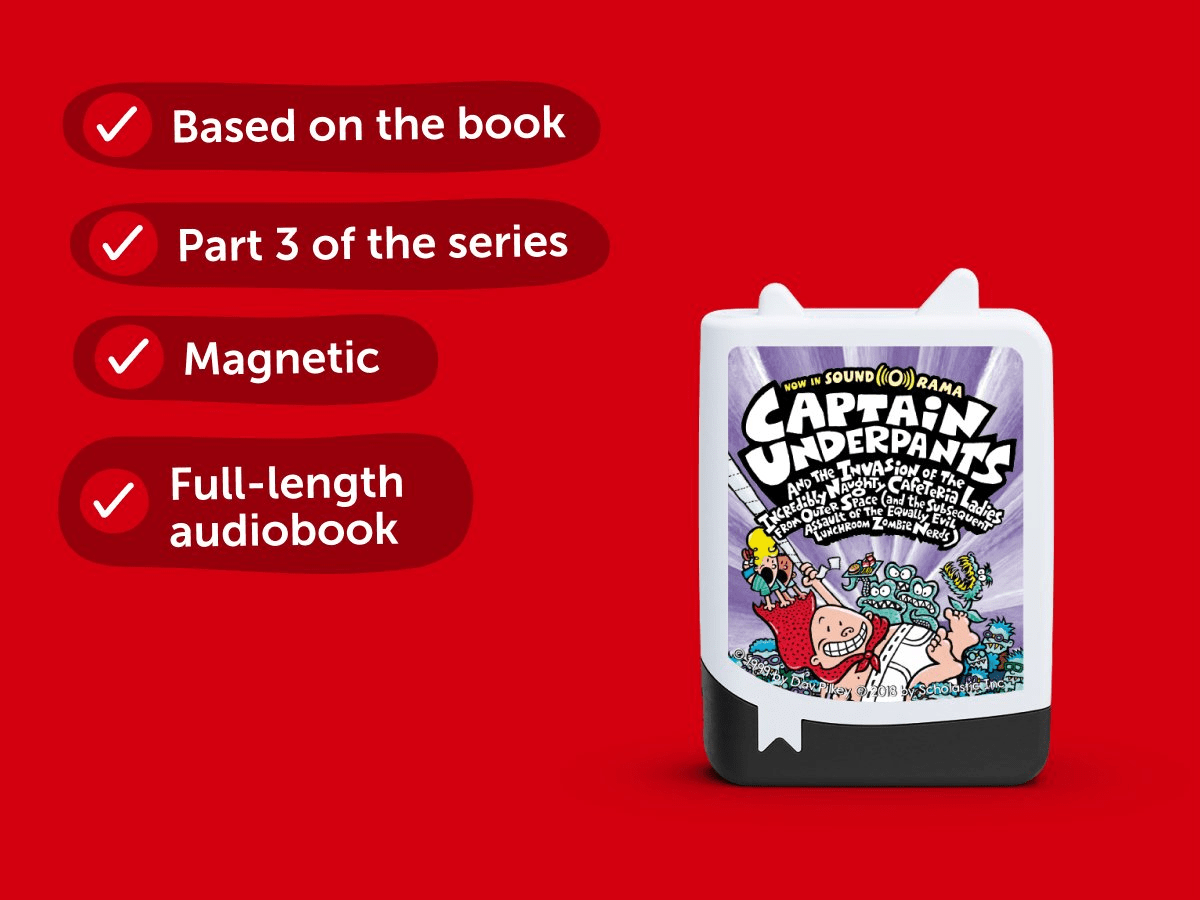 Dav Pilkey: Captain Underpants and the Invasion of the Incredibly Naughty Cafeteria Ladies from Outer Space Audiobook with information doodles