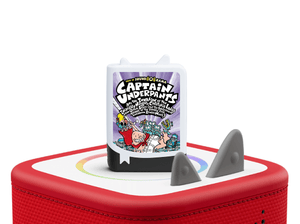 Captain Underpants and the Invasion of the Incredibly Naughty Cafeteria Ladies from Outer Space on a Red Toniebox 2 ready to play audio stories and songs curated for older listeners