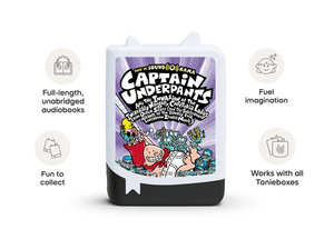 Dav Pilkey: Captain Underpants and the Invasion of the Incredibly Naughty Cafeteria Ladies from Outer Space Book Tonie audio figurine inspiring audio journeys and imaginative play