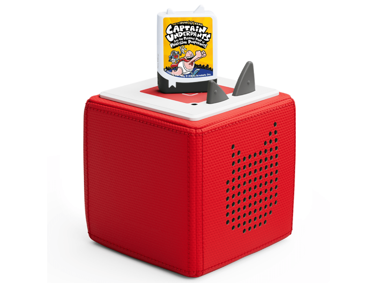 Dav Pilkey: Captain Underpants and the Perilous Plot of Professor Poopypants Book Tonie on a Toniebox ready to play audio stories and songs curated for older listeners
