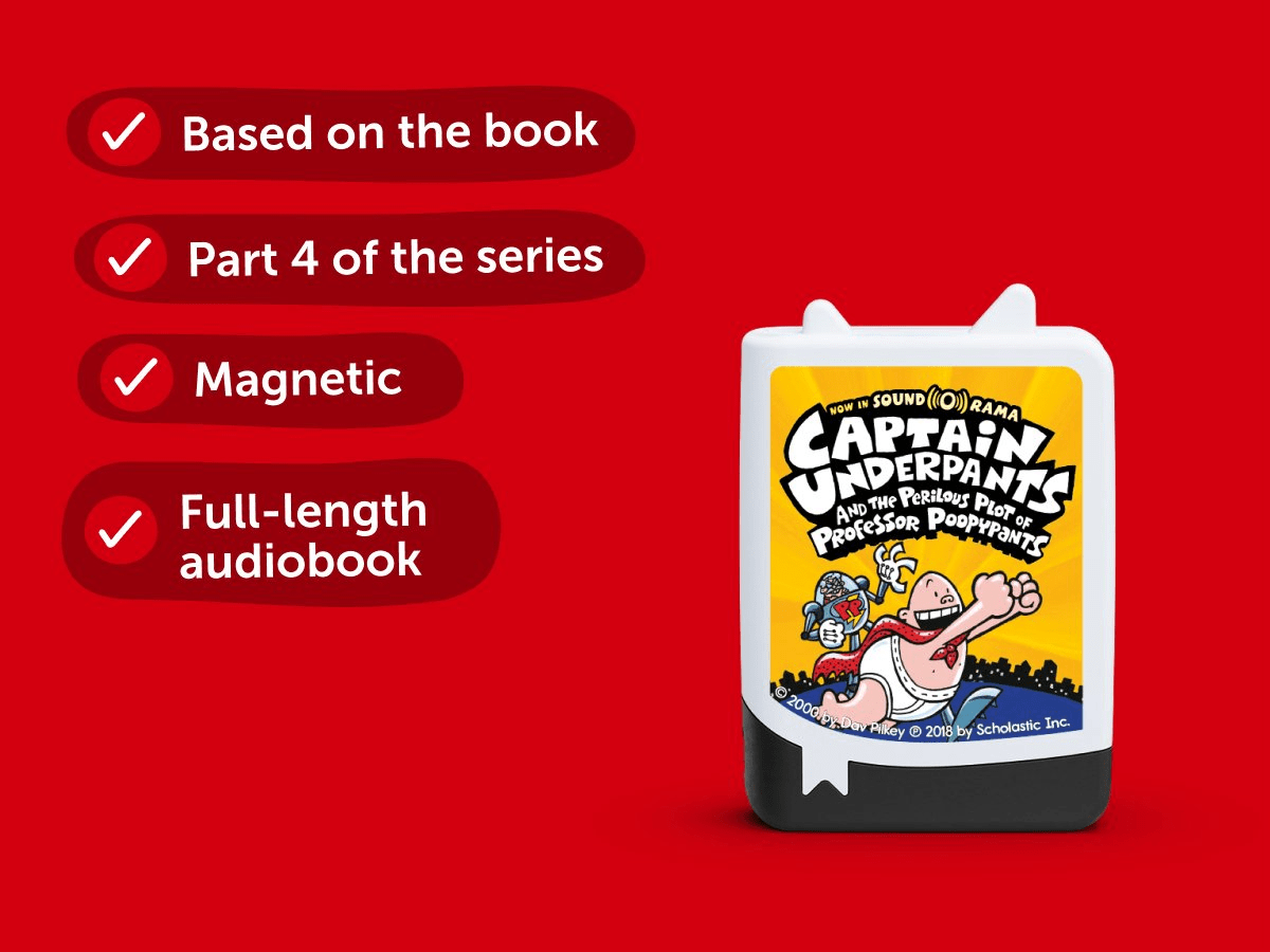 Dav Pilkey: Captain Underpants and the Perilous Plot of Professor Poopypants Audiobook with information doodles