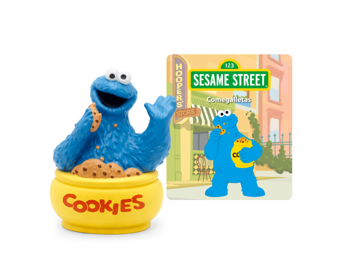 Sesame Street - Cookie Monster (Spanish) with a branded content card