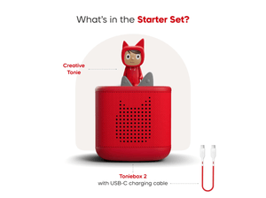 Toniebox 2 Starter Set with Creative Tonie - Sunset Red