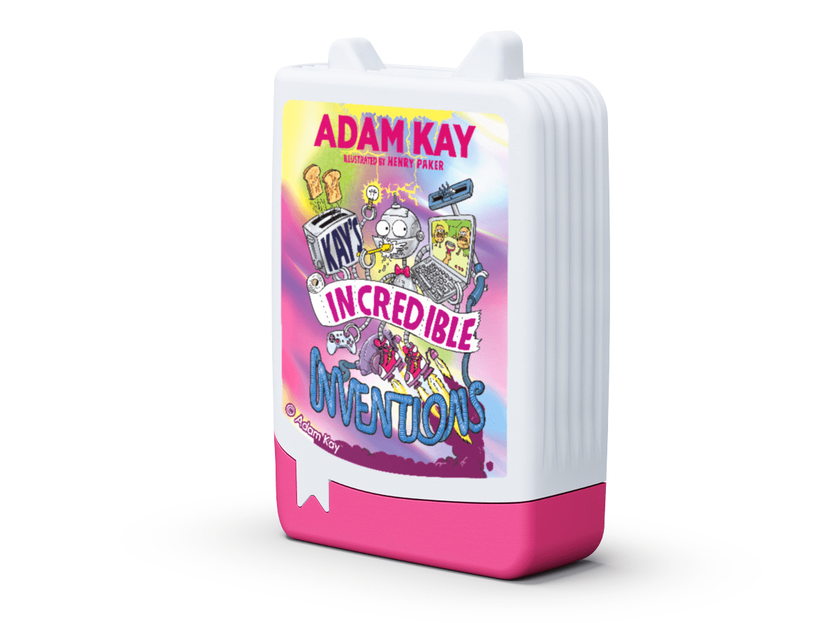 Adam Kay Kay’s Incredible Inventions Audiobook Pocket Tonie side view