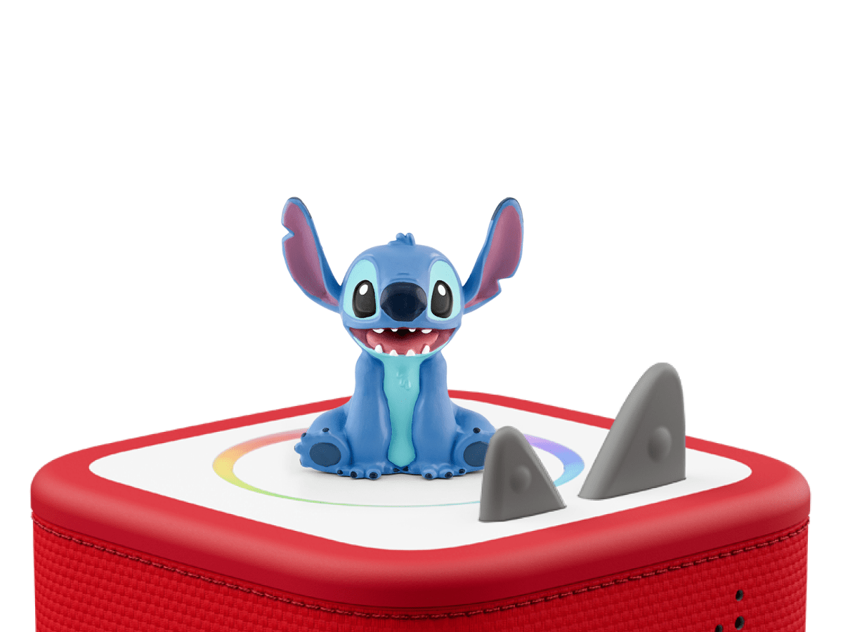 Disney Lilo & Stitch Tonie on a Red Toniebox