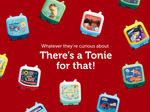 Graphic image that shows variety of Clever Tonies available