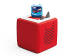 Numberblocks Clever Tonieon a red Toniebox ready to play audio stories and songs