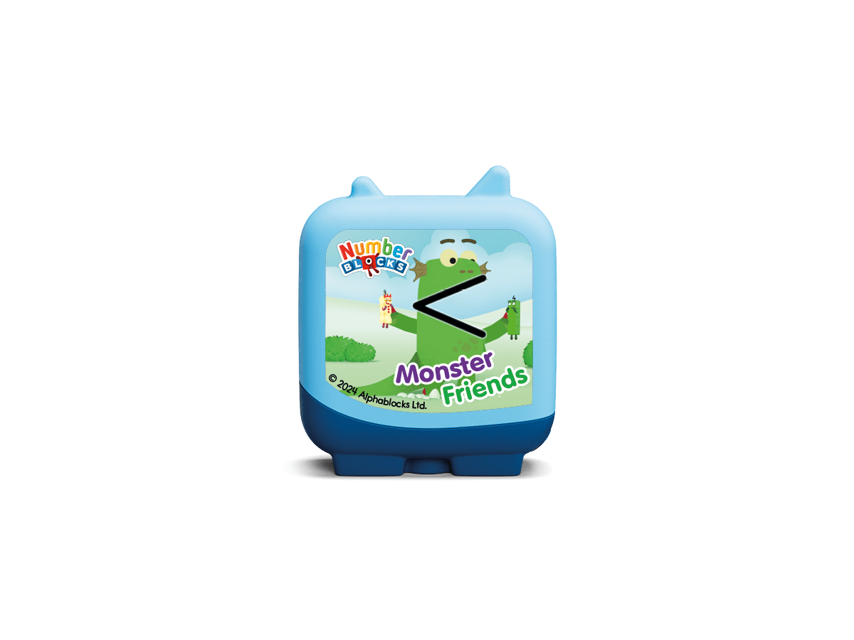 Numberblocks Clever Tonies Monster Friends for the Toniebox, which plays audio content