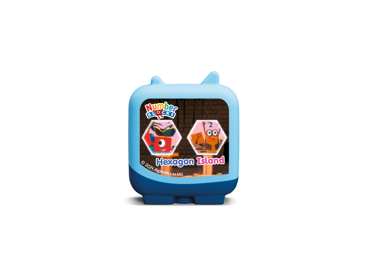 Numberblocks Clever Tonies Hexagon Island for the Toniebox, which plays audio content