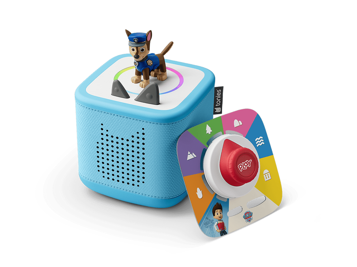 Toniebox 2 Play Set - PAW Patrol Chase and Tonieplay Sky Blue with controller