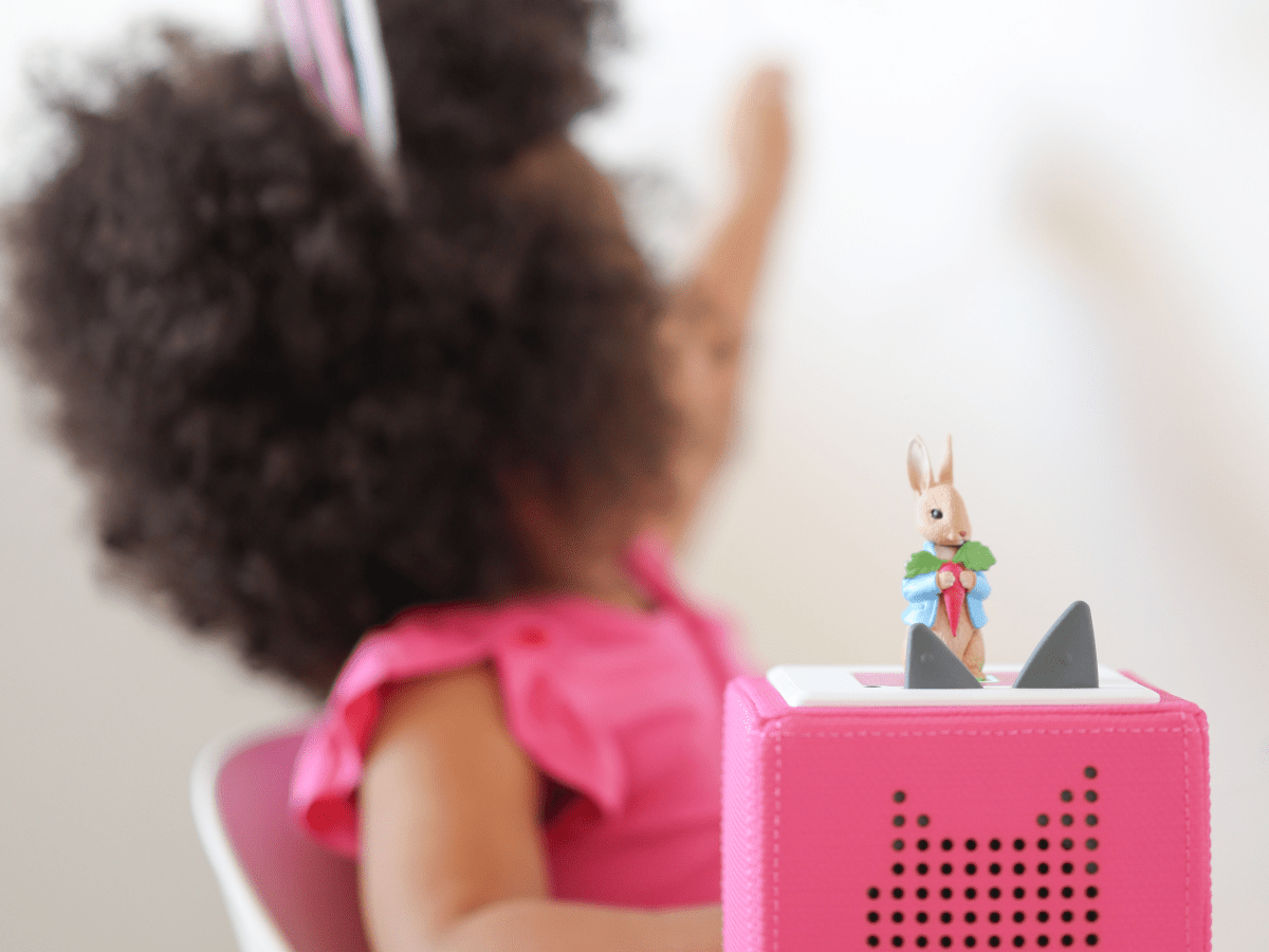 Child Playing With Peter Rabbit Tonie