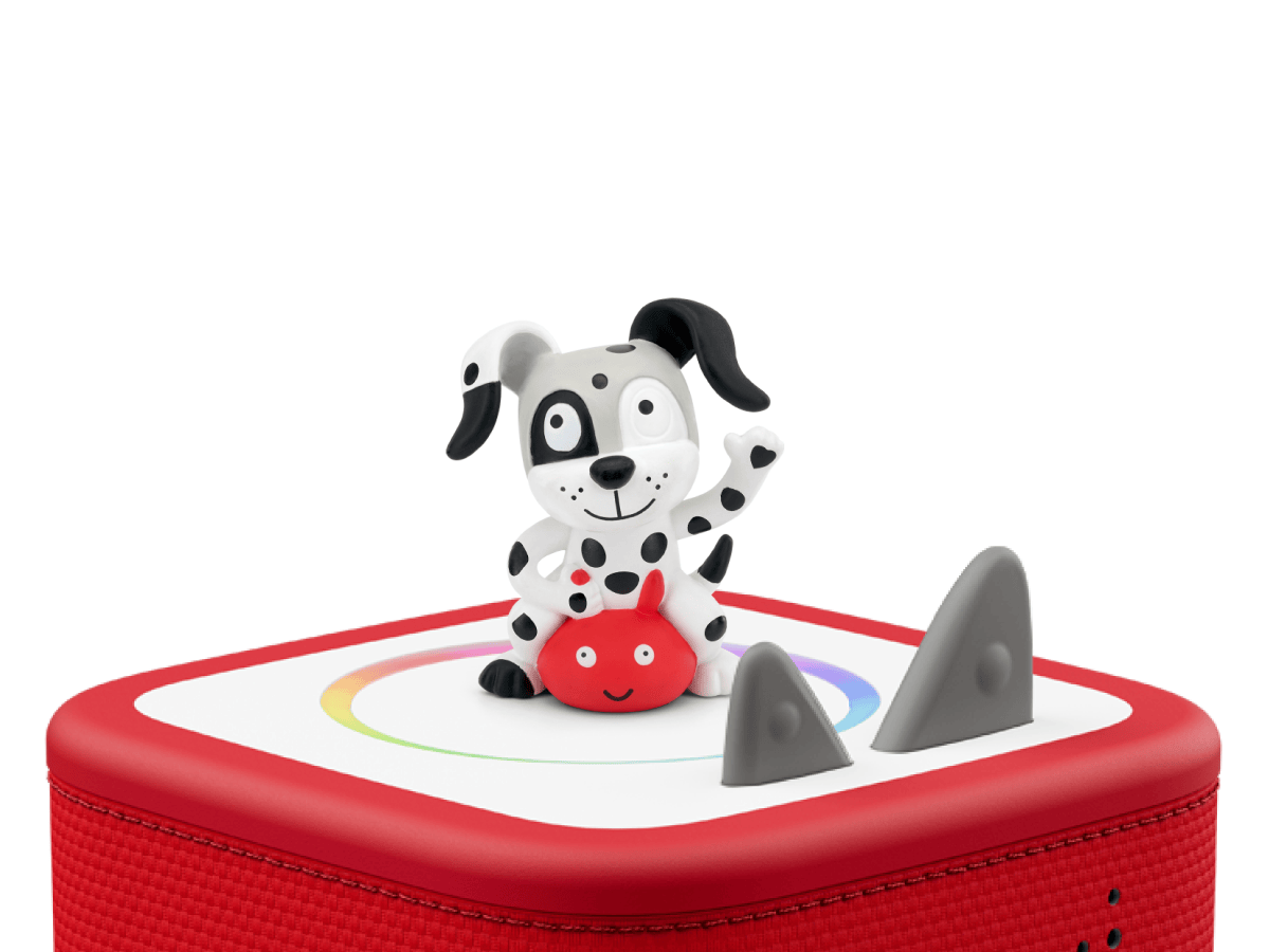 Favourite Children's Songs - Playtime and Action Songs 2 Tonie on a red Toniebox 2 ready to play audio stories and songs