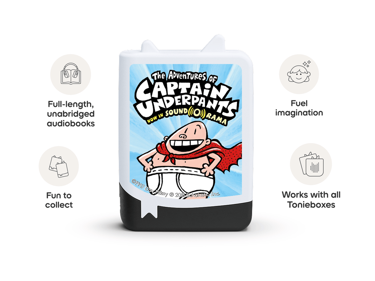 Dav Pilkey: The Adventures of Captain Underpants Book Tonie audio figurine inspiring audio journeys and imaginative play