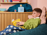 Child playing with David Walliams: The Blunders Audiobook