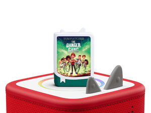 Tom Fletcher - The Danger Gang on a Red Toniebox 2 ready to play audio stories and songs curated for older listeners