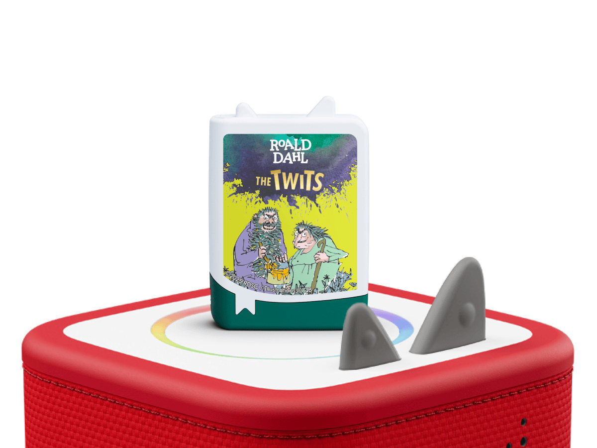 Roald Dahl - The Twits on a Red Toniebox 2 ready to play audio stories and songs curated for older listeners
