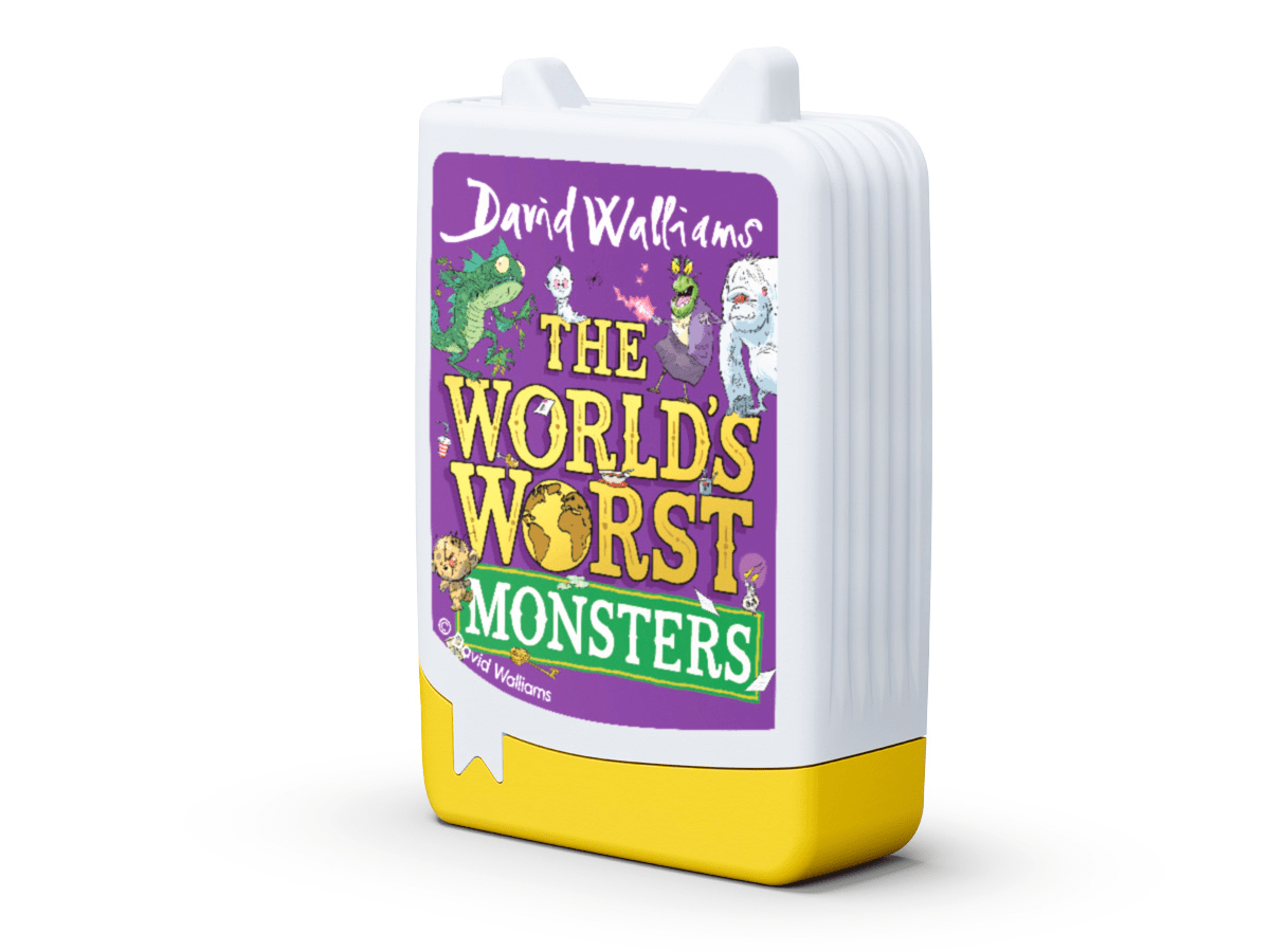David Walliams - The World's Worst Monsters for the Toniebox, which plays audiobooks for kids