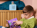 Child playing with David Walliams: The World's Worst Monsters Audiobook