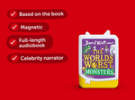 David Walliams: The World's Worst Monsters Audiobook with information doodles