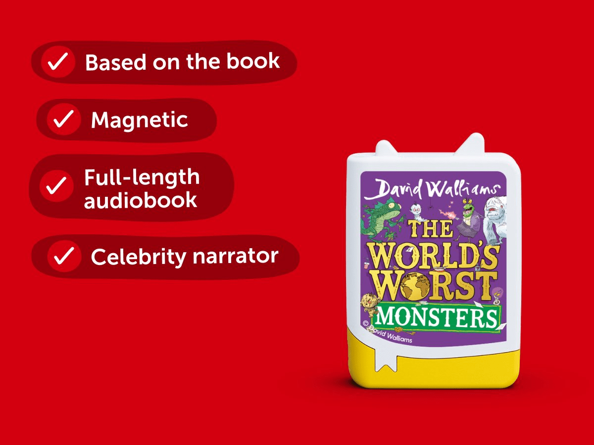 David Walliams: The World's Worst Monsters Audiobook with information doodles