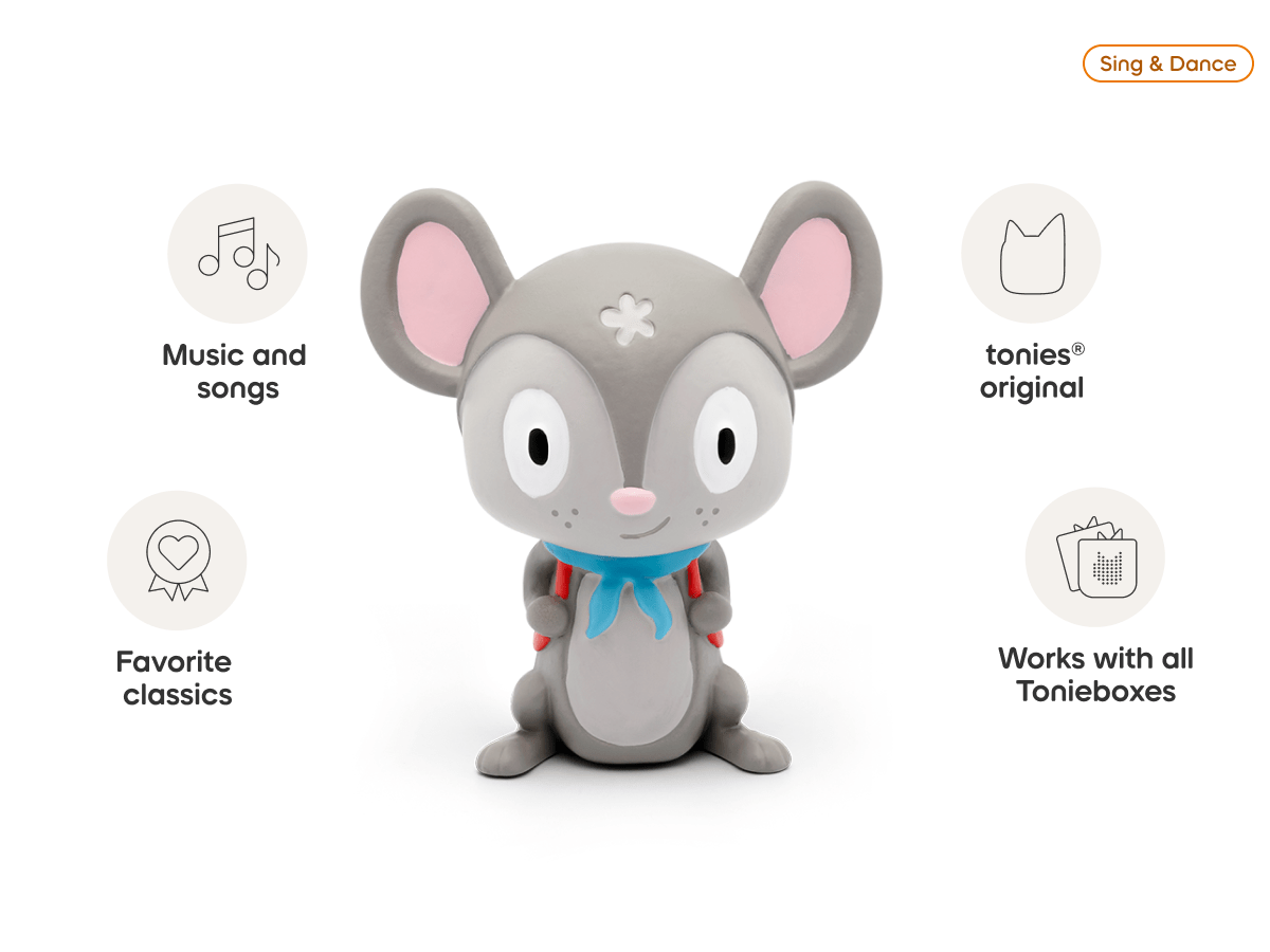 Favorite Children's Songs Traveling Songs Tonie audio figurine, inspiring audio journeys and imaginative play