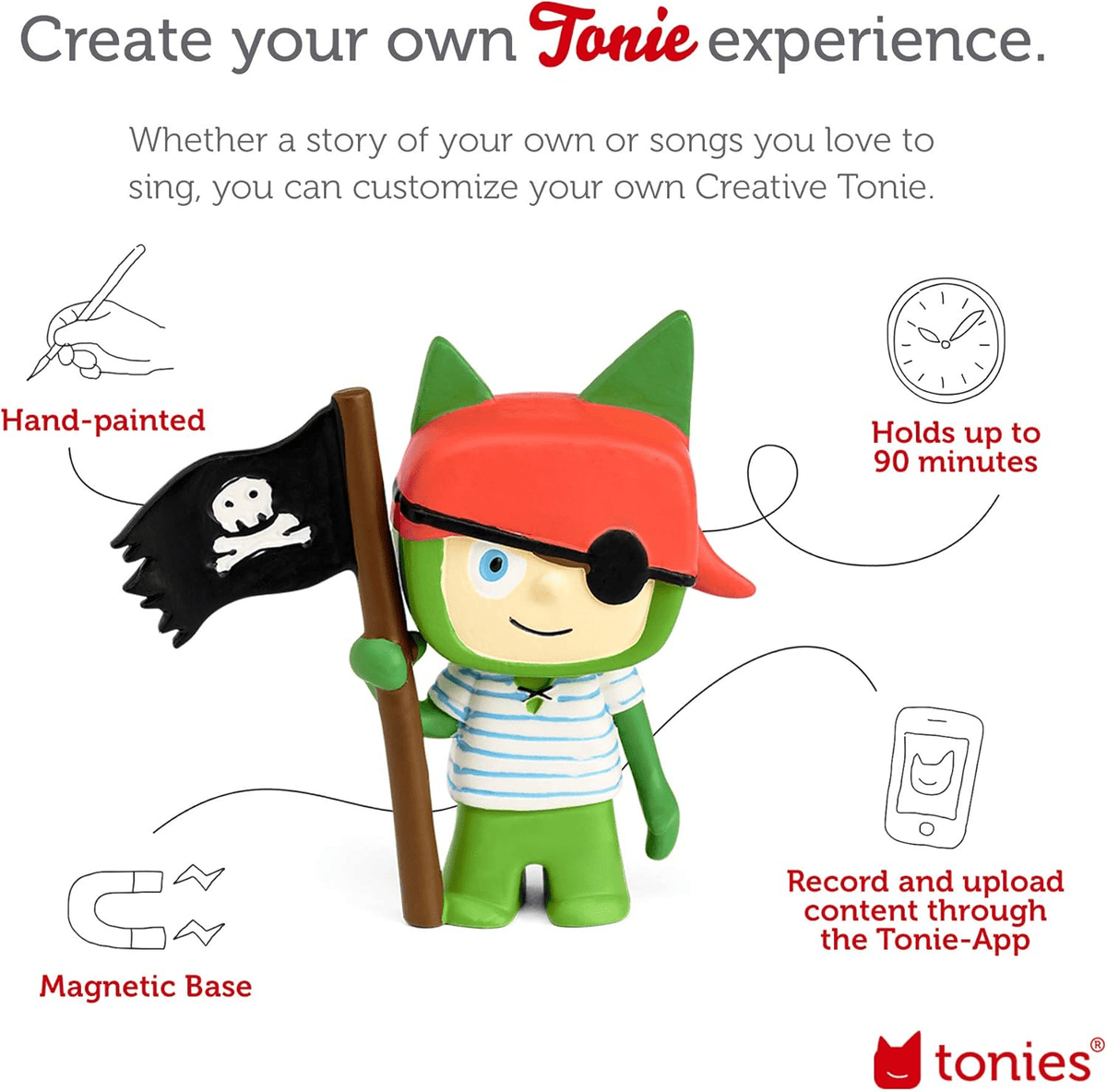 Features and Benefits of The Wiggles Pirate Creative-Tonie